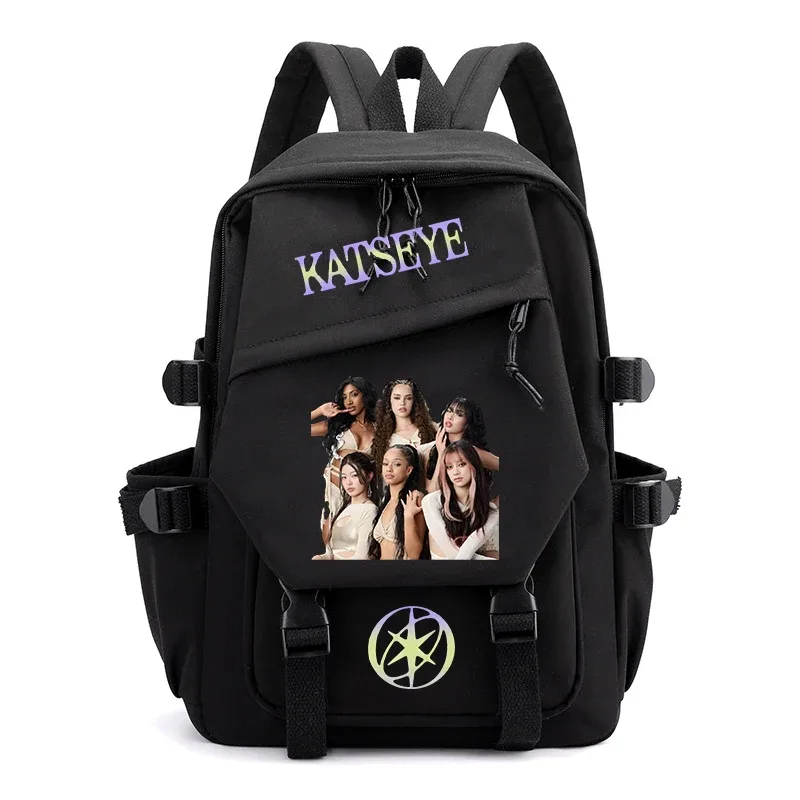 sac à dos kpop katseye pour femmes, sacs d'école multifonctionnels de grande capacité, sac à dos pour adolescents et étudiants, sac de voyage pour fans de mode