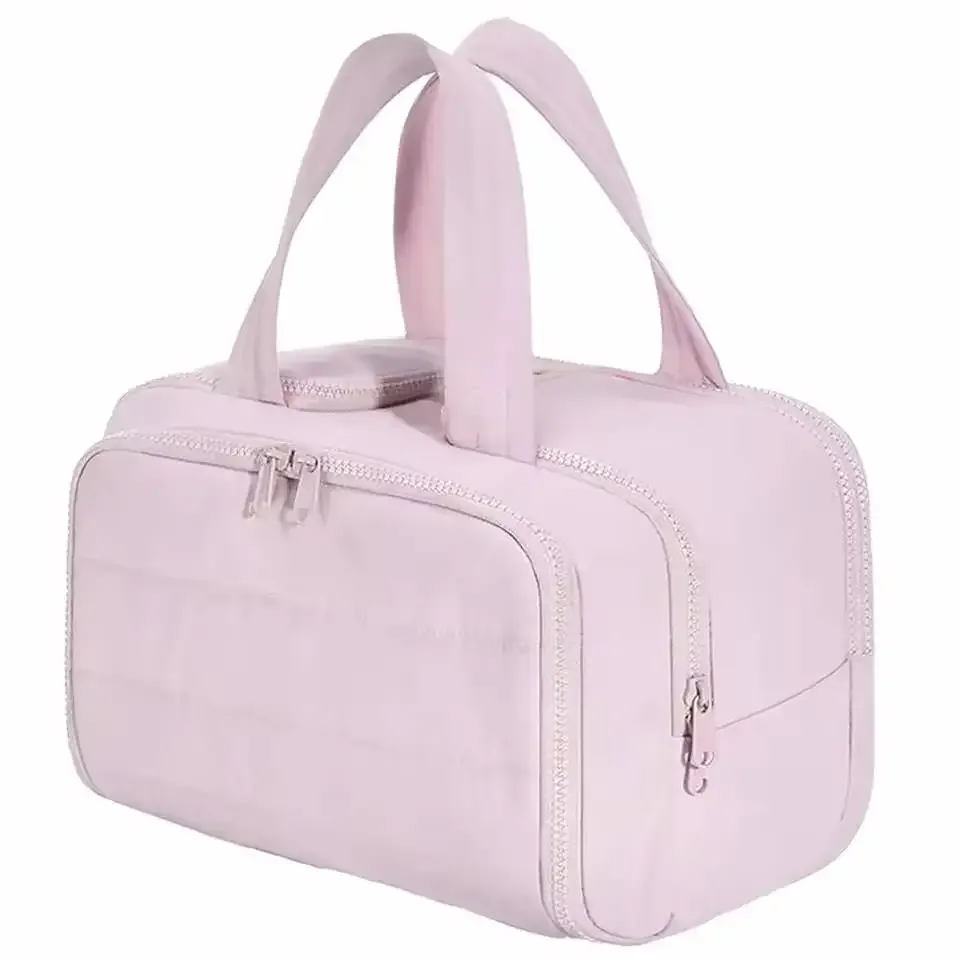 sac de toilette multi-poches pour femme, sac de voyage, sac de toilette de salle de bain, pochette de maquillage, organiseur de produits de toilette imperméable