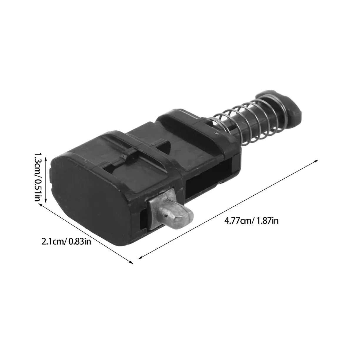 lot de 2 attaches de verrouillage pour poignée de bagage, en plastique et métal, de remplacement pour réparation de valise, avec loquet à ressort et rallonge de poignée