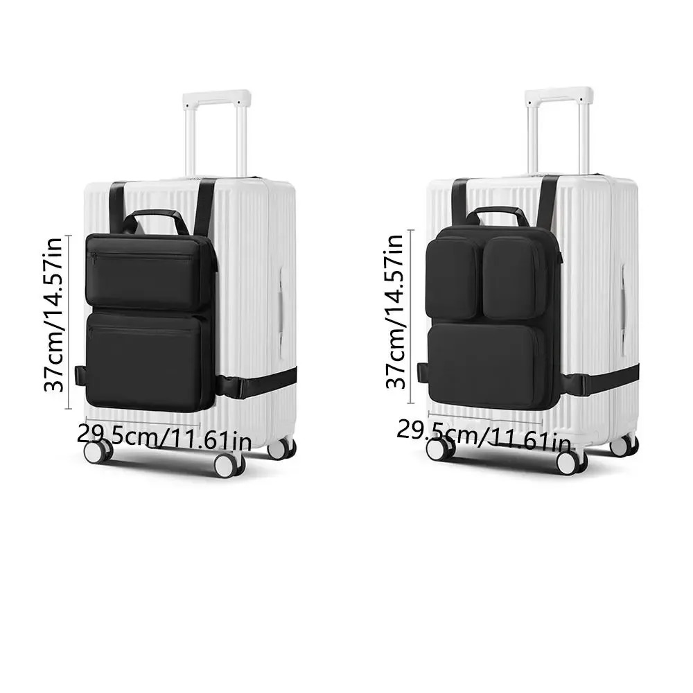 sac de voyage suspendu à bretelles réglables, extensible, amovible, pour valise, sac à main supplémentaire multifonctionnel avec poignée en pu