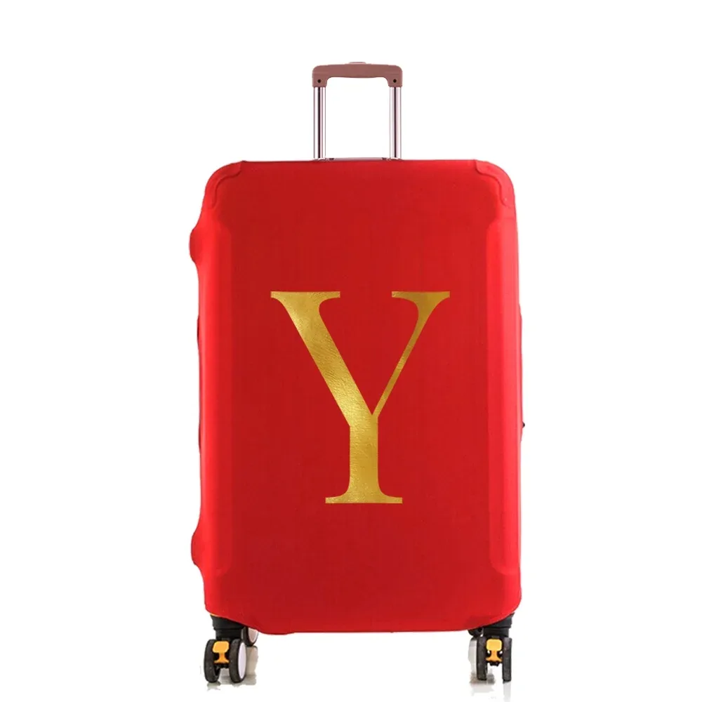 housse de protection élastique pour valise, housse anti-poussière tendance pour bagages à roulettes de 18 à 28 pouces, avec impression de nom, accessoires de voyage