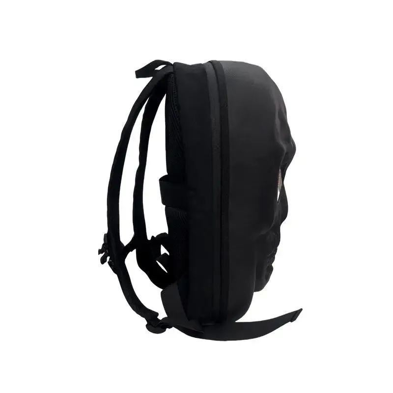 sac à dos led 3d à coque rigide pour moto avec yeux programmables, contrôle par application, étanche, sac à dos de motard pour les voyages et la conduite