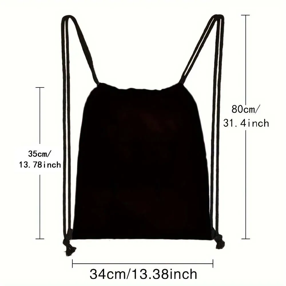 sac à dos à cordon personnalisé avec nom, sac de sport à double épaule, sac personnalisé avec initiales, sac portable pour randonnée et camping en plein air