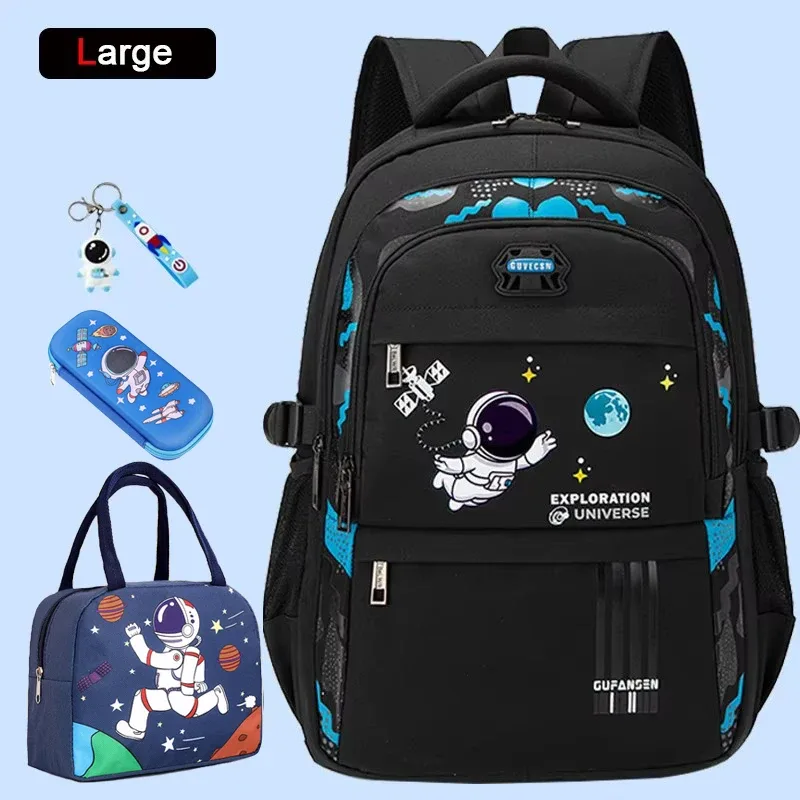 sac à dos d'école astronsominitié pour garçon, cartable étanche pour enfant du primaire
