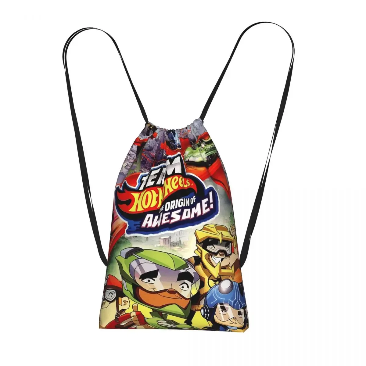 sac à dos à cordon hot wheels race, sac de sport, sac de voyage portable à cordon pour hommes et femmes
