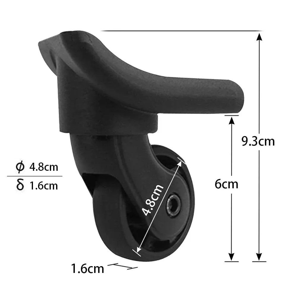 guguluza-roues de remplacement pour valise de voyage, universelles, durables, à comcussion