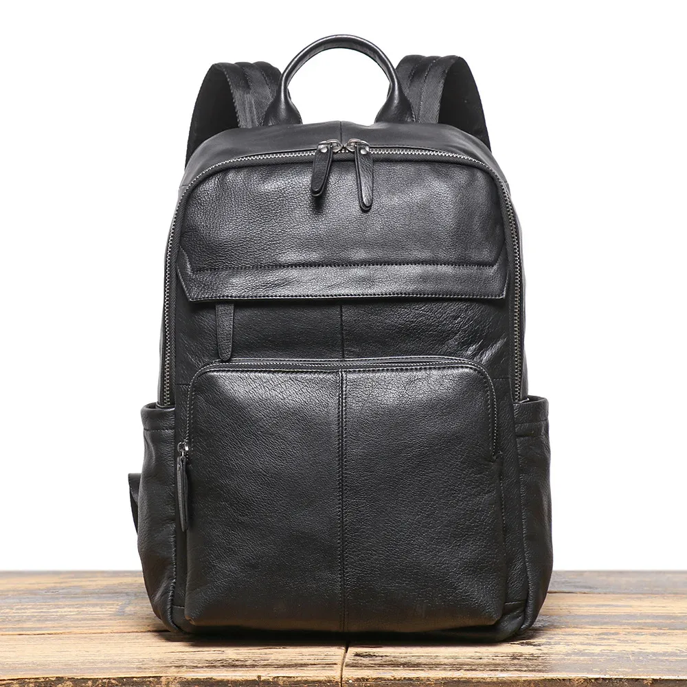 aetoo nouveau sac à bandoulière en cuir véritable pour hommes, sac de voyage en peau de vache de couche supérieure, sac d'ordinateur de grande capacité, bagages de voyage d'affaires