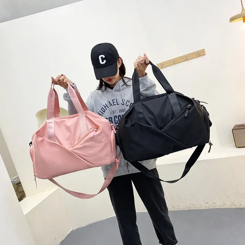 Sac de voyage multifonction pour femme, sacs de sport, sacs de fitness, séparation sèche et arrière, sacs à main de sport initiés à la natation, sac à dos pour chaussures
