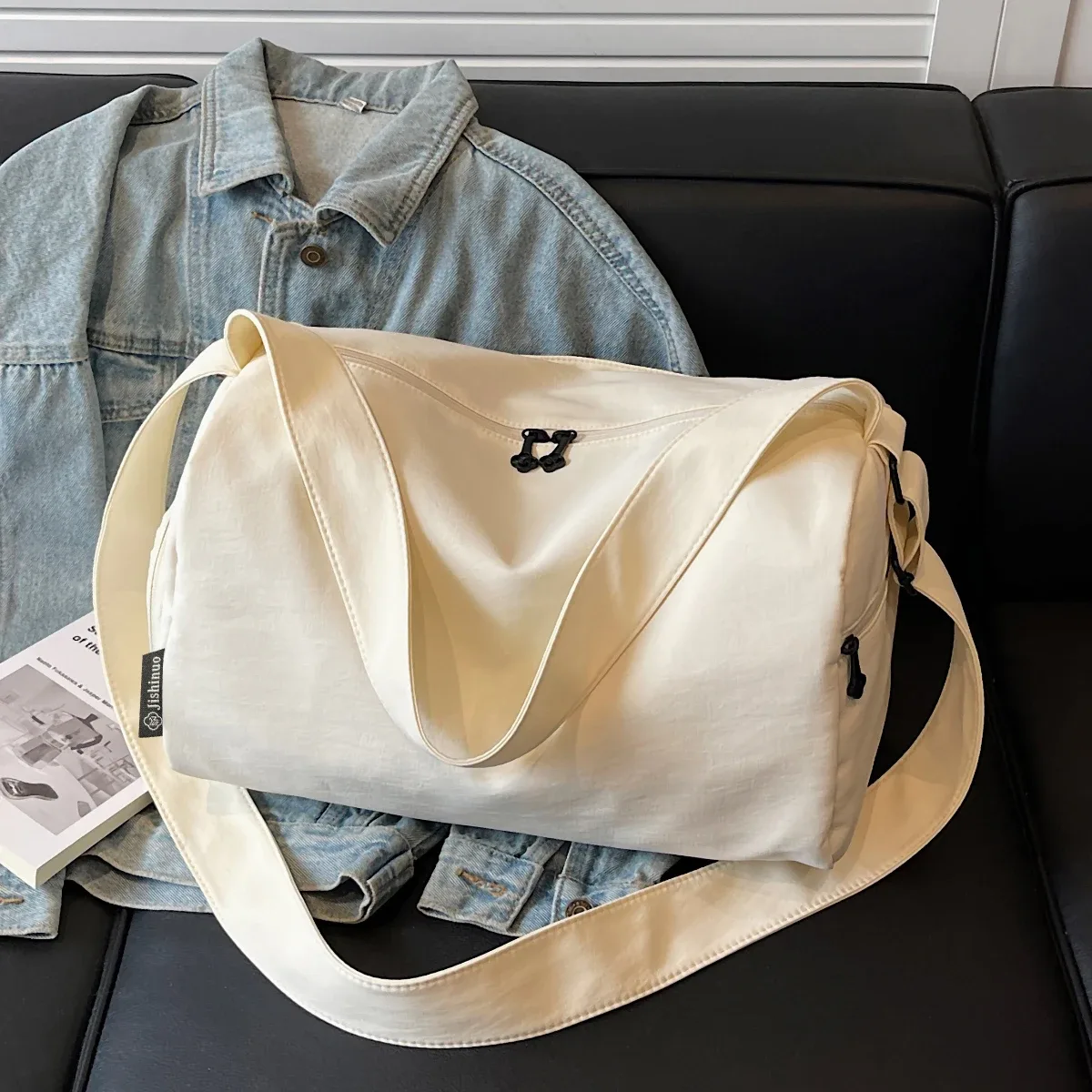 sac de fitness de sport pour femme, sac de natation à séparation humide et sec, sac de voyage de grande capacité pour courte distance, sac de rangement pour bagages de voyage, comprenant compartiment à chaussures
