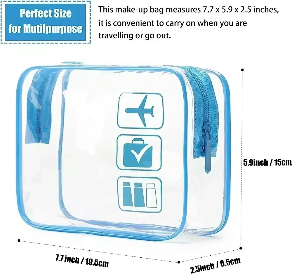 femmes transparent pvc voyage emballage organisateurs sac étuis pochette voyage brosse à dents serviette bagages cosmétique toilette sac de rangement