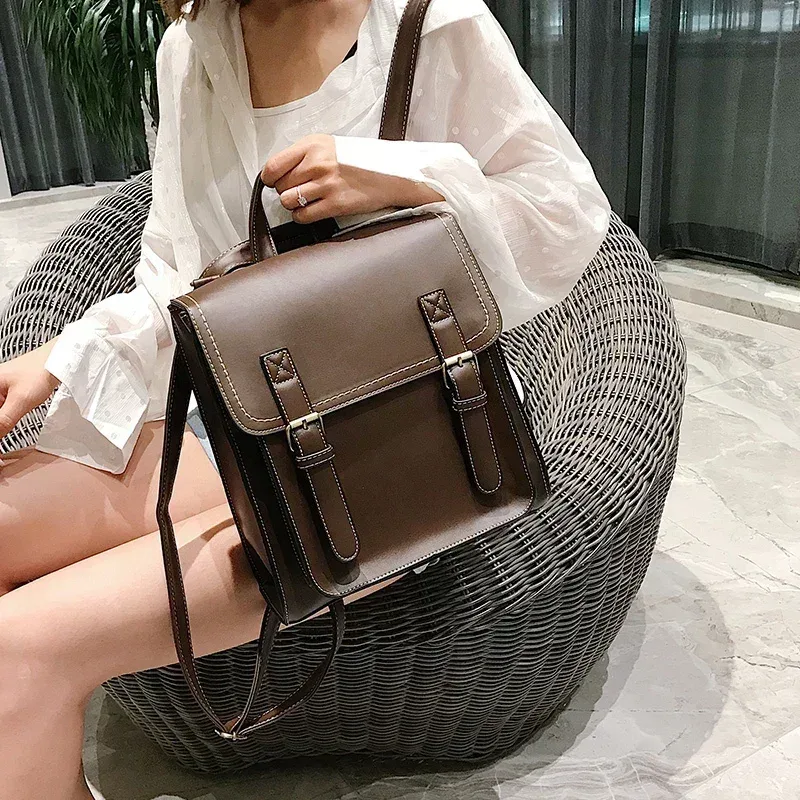 nouveau solide doux compartiment intérieur sacs à dos 2026 offre spéciale décontracté rabat poche sacs pour femmes intérieur fermeture éclair poche sacs à dos