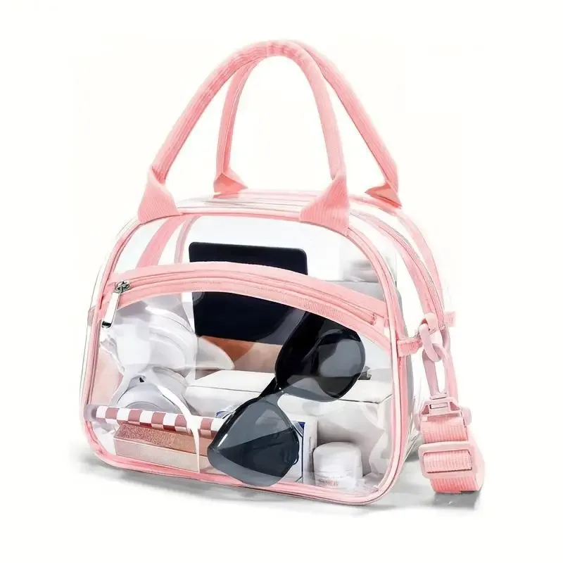 trousse de maquillage grande capacité 1 pièce, sac cosmétique étanche pour femme, organisateur de voyage portable pour articles de toilette