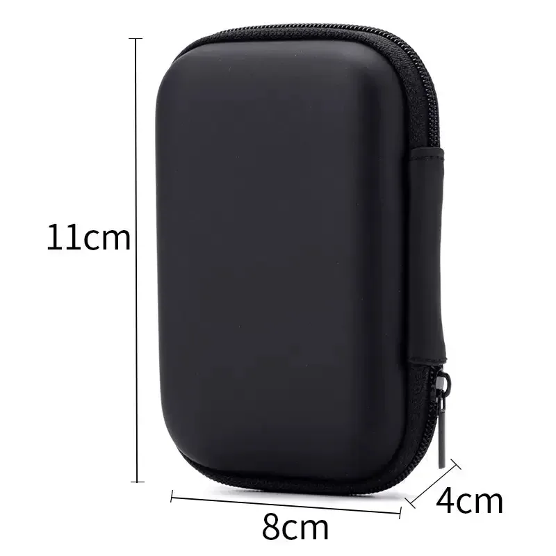 pochette multifonctionnelle à fermeture éclair pour câble usb et disque u, organisateur de rangement de protection, mini disque dur, sac de voyage pliable