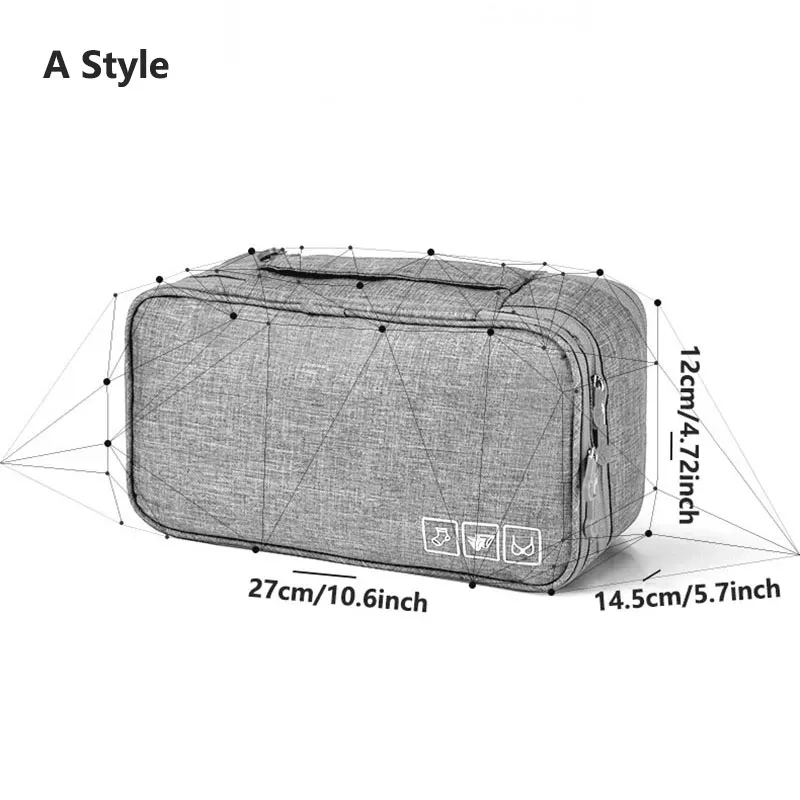 sac de rangement portable multi-couches pour lingerie de voyage pour femmes, organiseur de sous-vêtements, pochette étanche compartimentée pour chaussettes et soutiens-gorge, étui de voyage