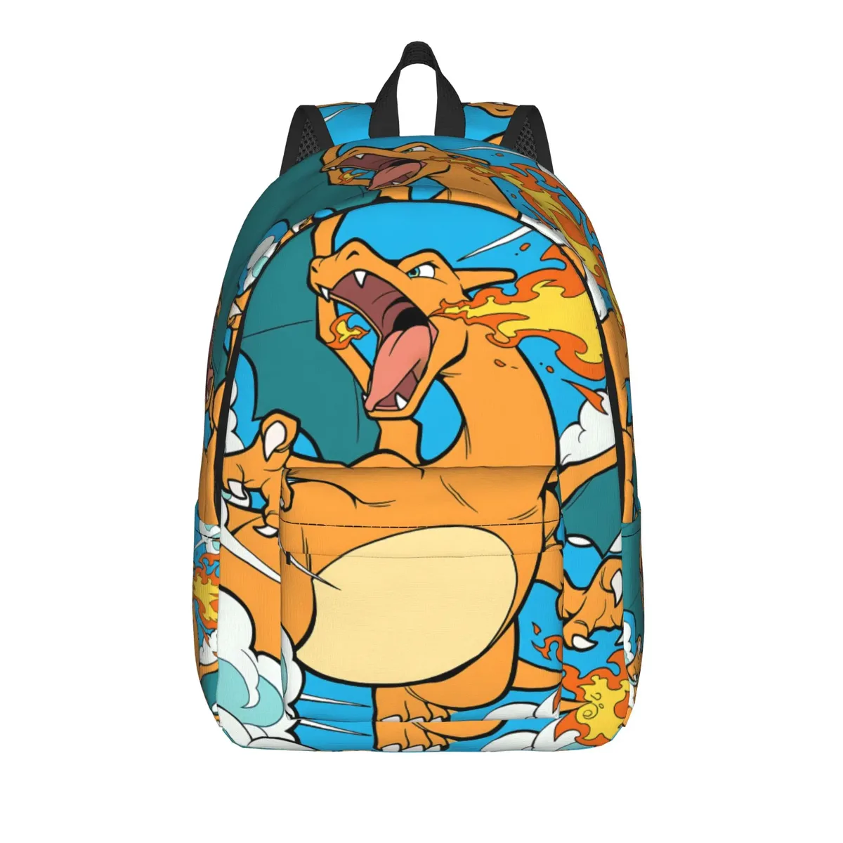 sac à dos pokemon charizard tendance pour l'école, sac à dos rétro lavable