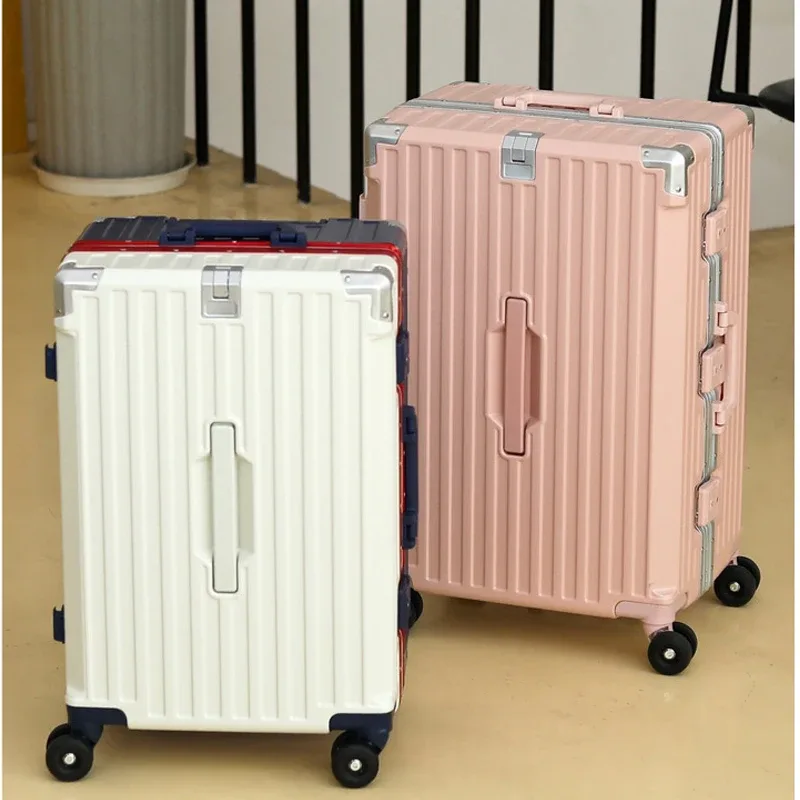nouvelle valise à cadre en aluminium, capacité importante 3:7, avec serrure à combinaison, multifonctionnelle,