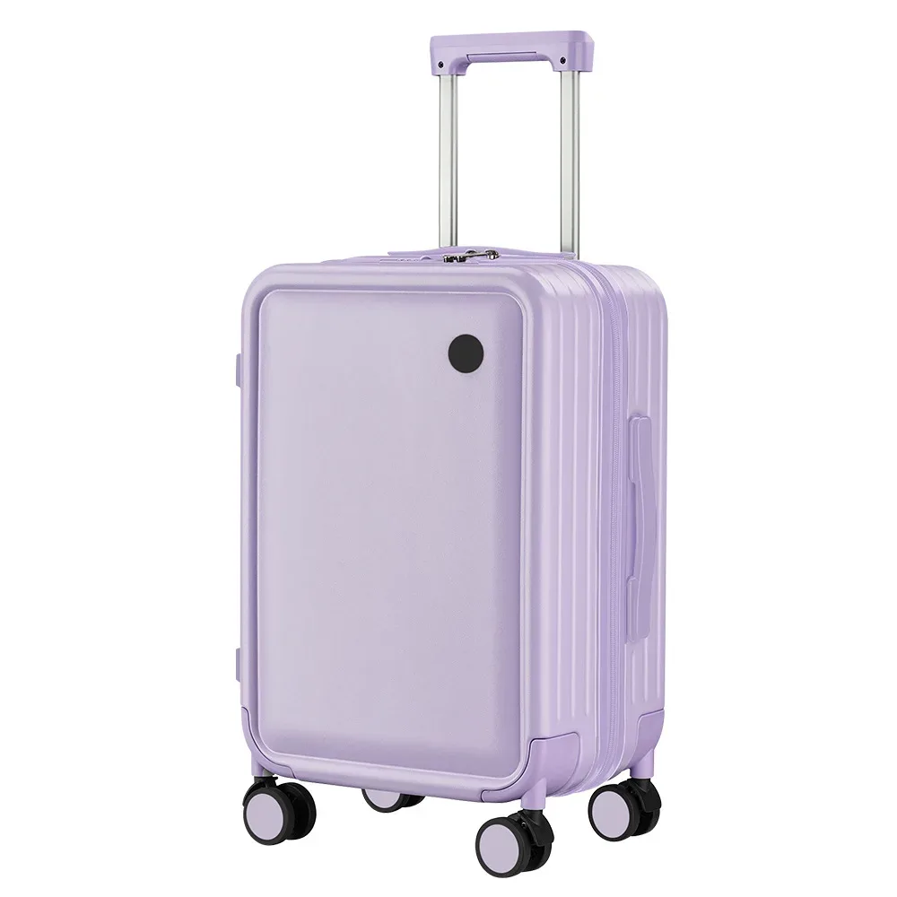 20/24 pouces chariot sac à bagages anti-chute grand sac de voyage avec roues pc combinaison serrure valise pour roues 360
