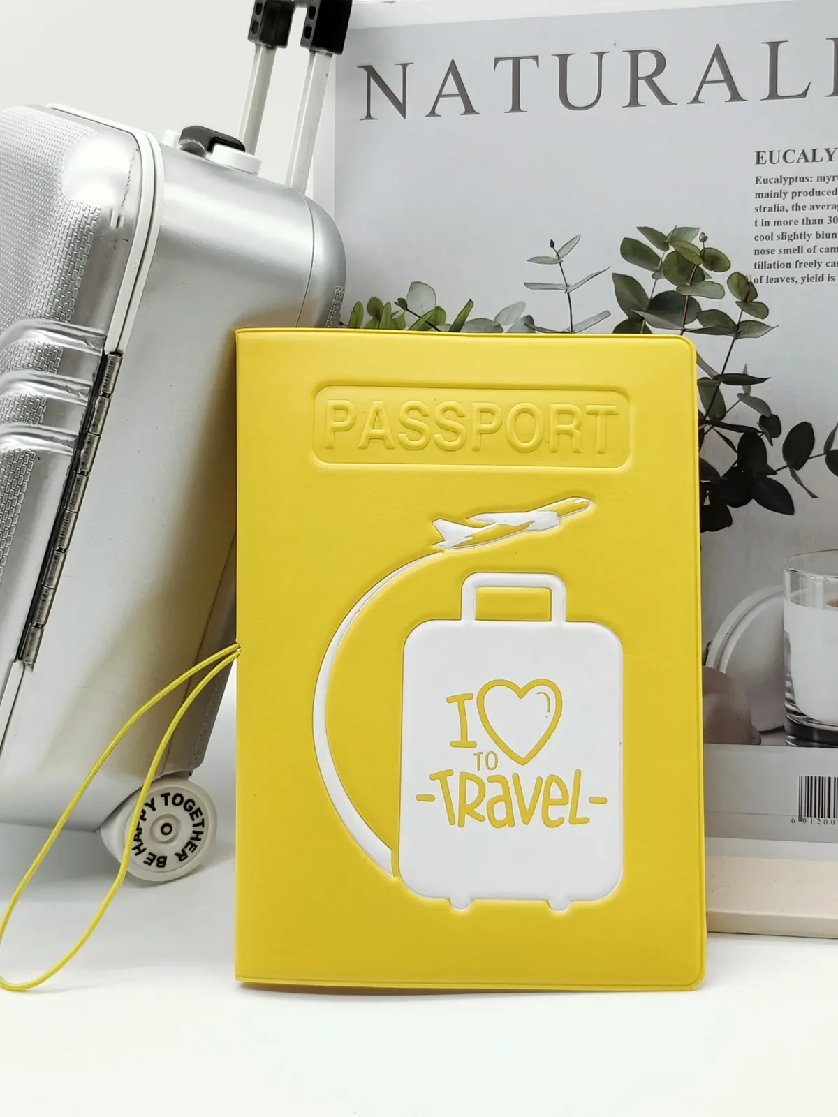 1 pièce, je voyage beaucoup, housse/étui de passeport créatif 3d, accessoires de voyage pour les vols, pour femmes ou hommes, pour étudiants
