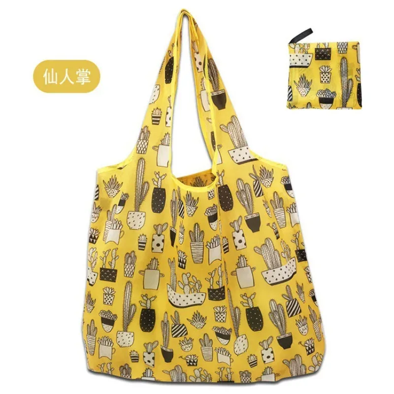 grand sac de courses portable pour femmes, fourre-tout pliable, écologique, réutilisable, pliable, étui d'épicerie, sacs à main, sacs de rangement