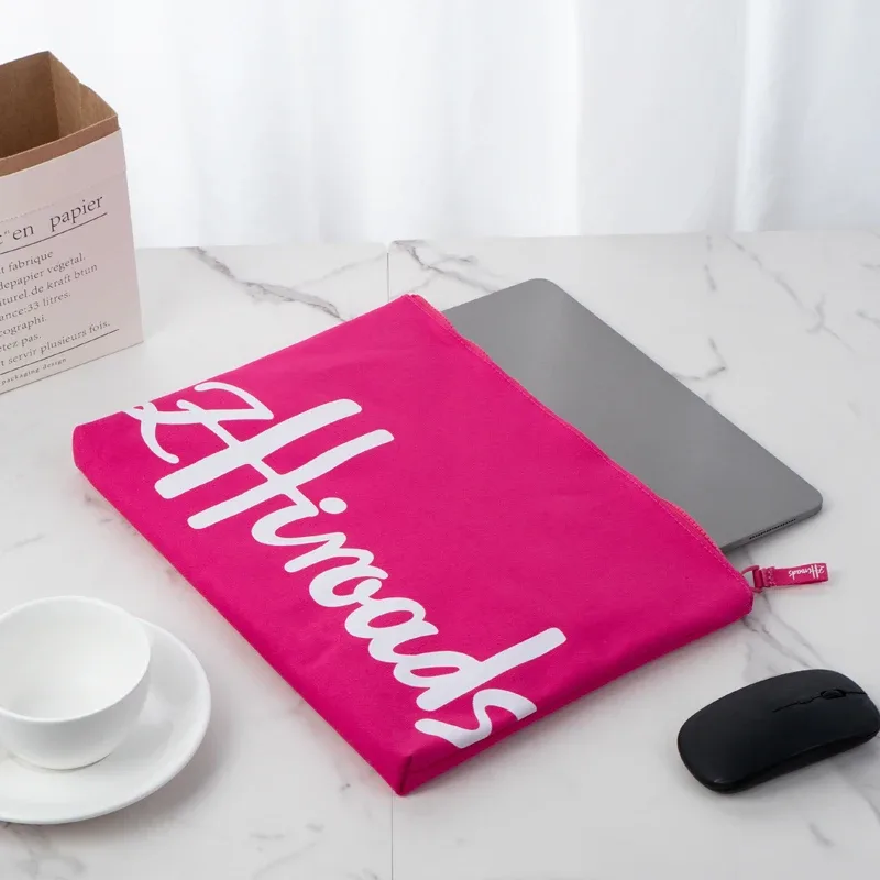 sac pour ordinateur portable en coton écologique, taille universelle, mallette de bureau durable pour les voyages d'affaires, hommes et femmes, étui pour ordinateur en coton