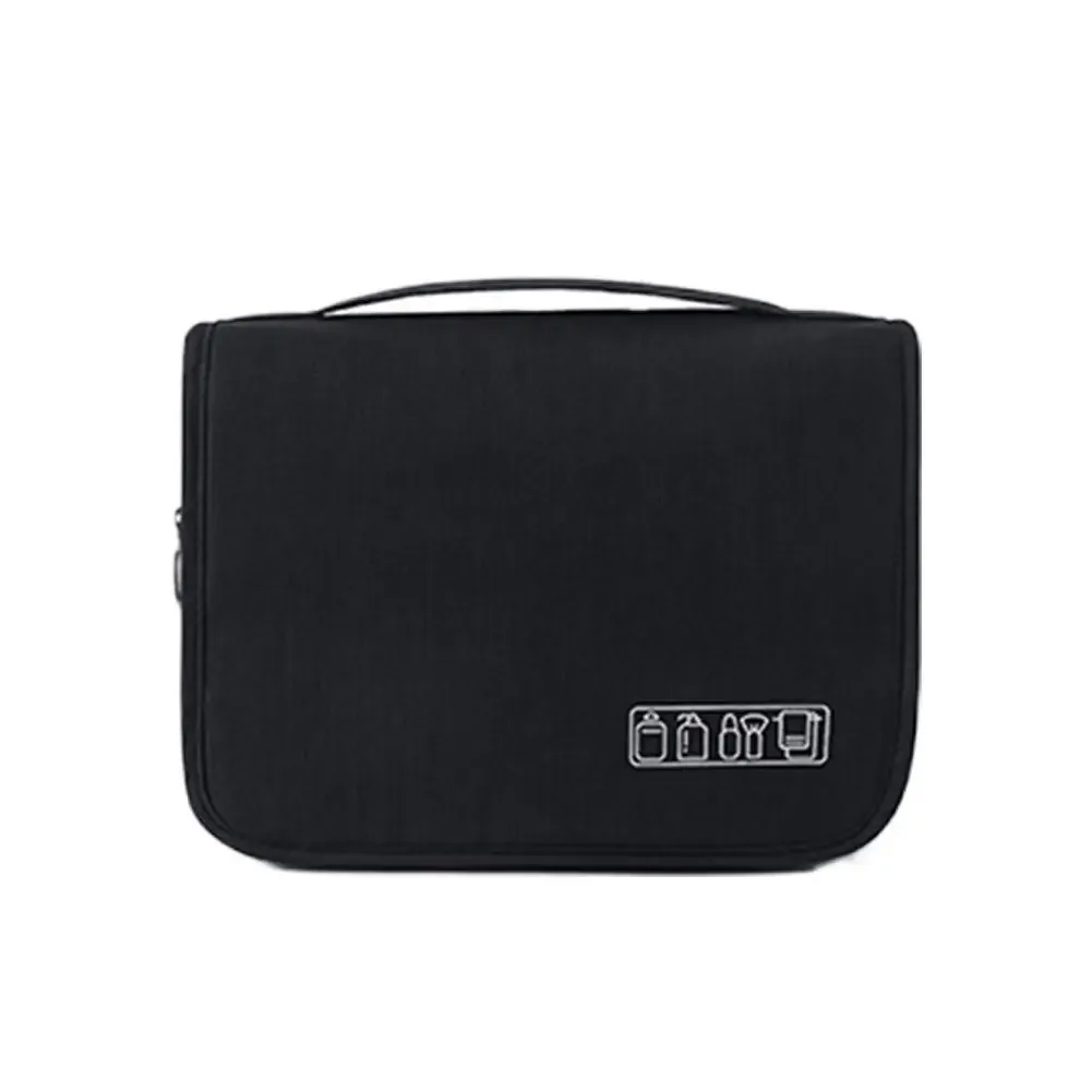 trousse de toilette suspendue en tissu oxford, grande capacité, multi-compartiments, organisateur de maquillage, sac de rangement de voyage