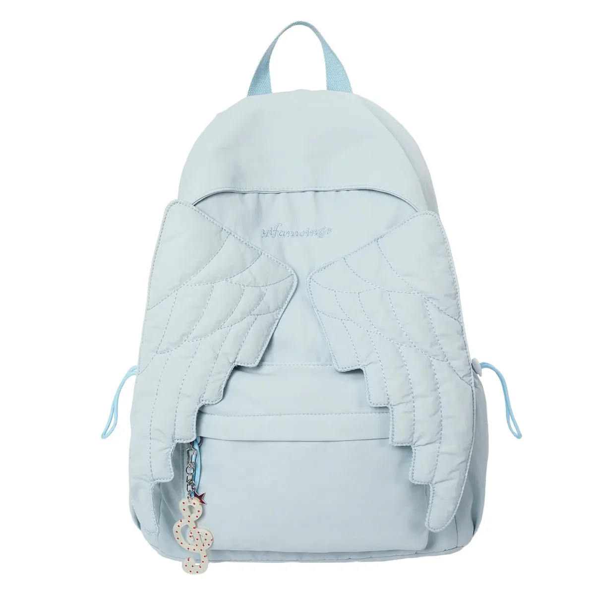 sac à dos matelassé de style japonais, mignon et kawaii, pour homme et femme, multi-usages, résistant à l'eau, léger, rose, jaune, bleu