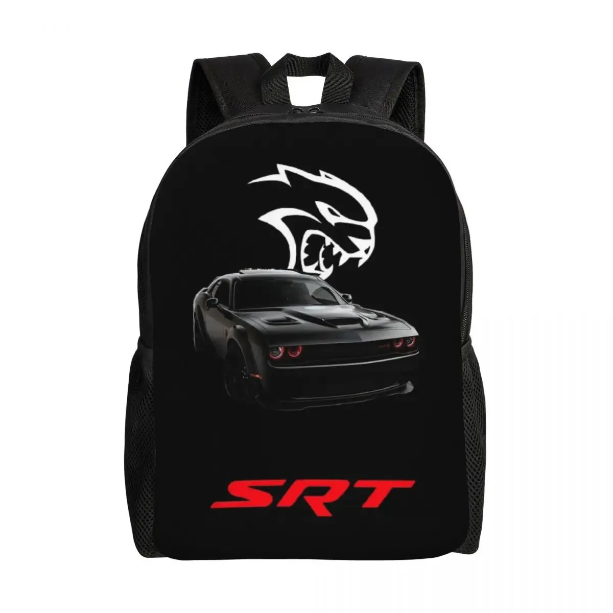 sac à dos d'étudiant srt hellcat demon dodge challenger, sac d'école, sac à dos de randonnée, sac de voyage, sac à bandoulière pour hommes et femmes