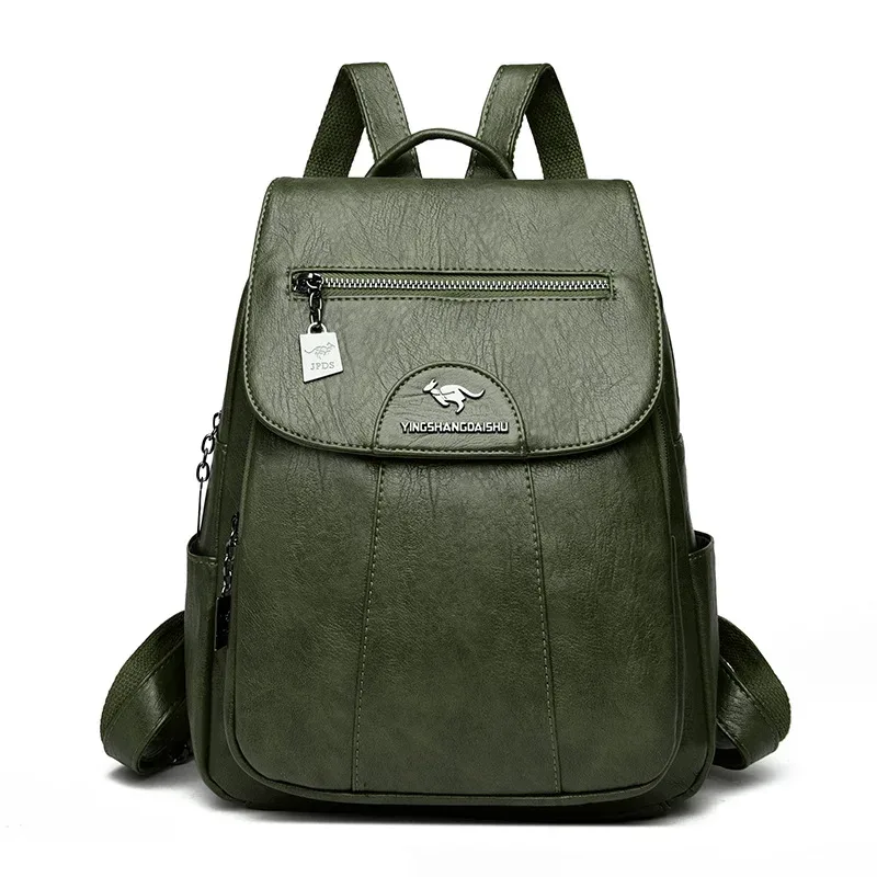 14 "(35 cm) sac à dos en peau de mouton vintage sac d'école pour ordinateur portable sac à dos souple pour femme sac d'école week-end voyage sac à dos
