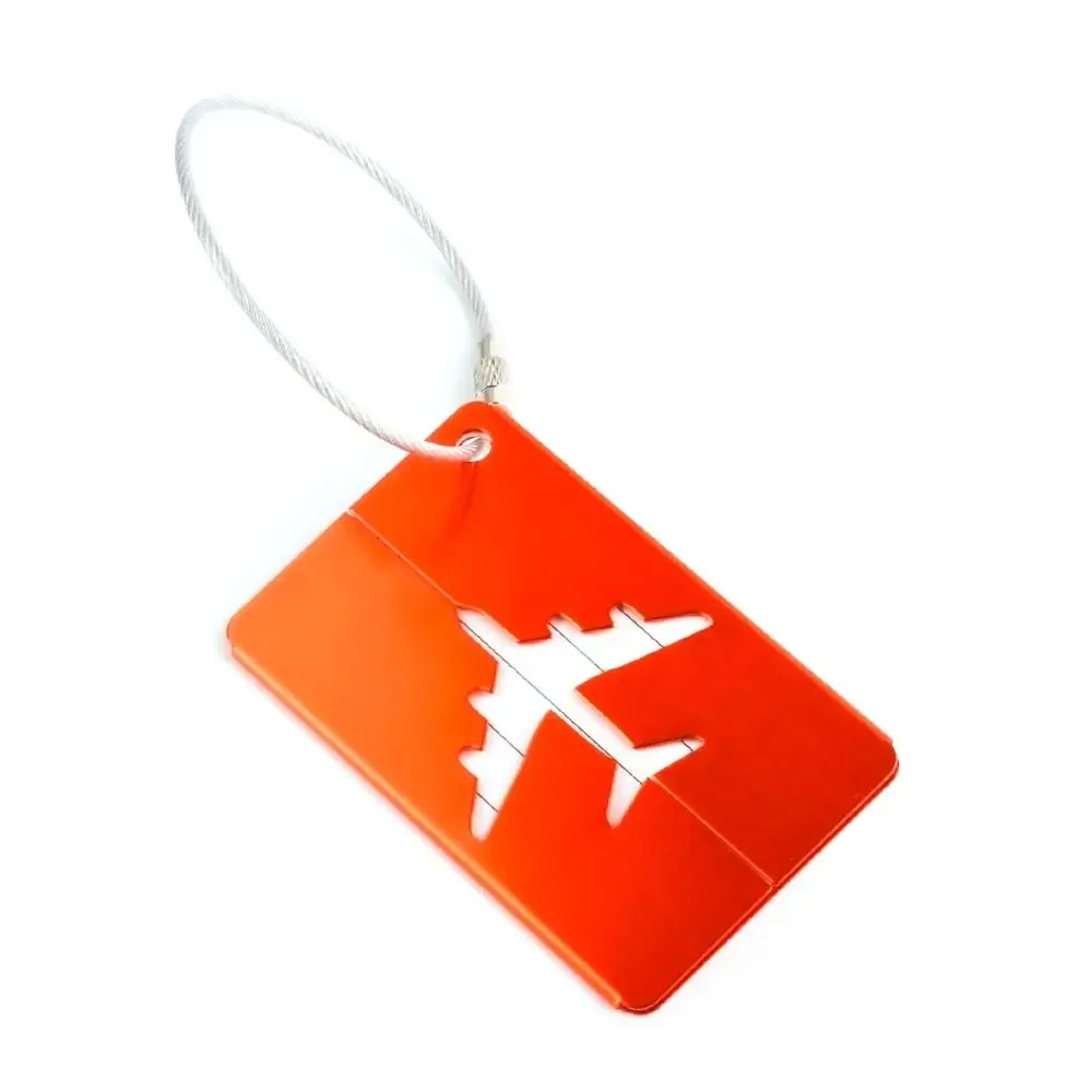 étiquettes de bagage de voyage réutilisables, valise attro, bagage de vacances, identification d'avion avec cordes, identification du sac, infraction
