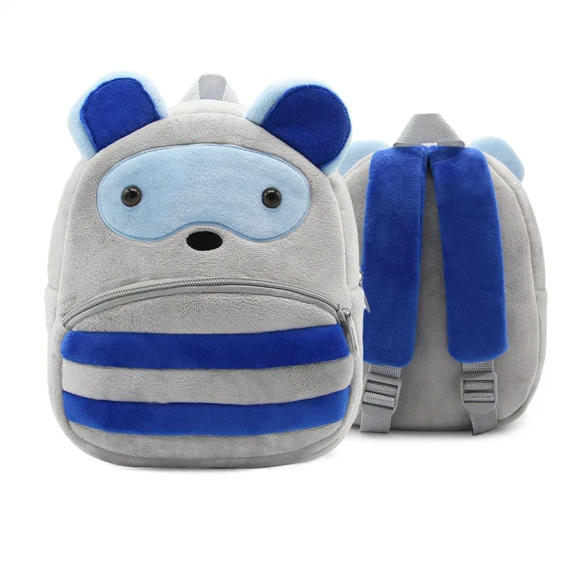 sacs à dos d'animaux de dessin animé 3d pour enfants, sac d'école en peluche douce pour enfants de la maternelle, cartables kawaii pour enfants, filles et garçons