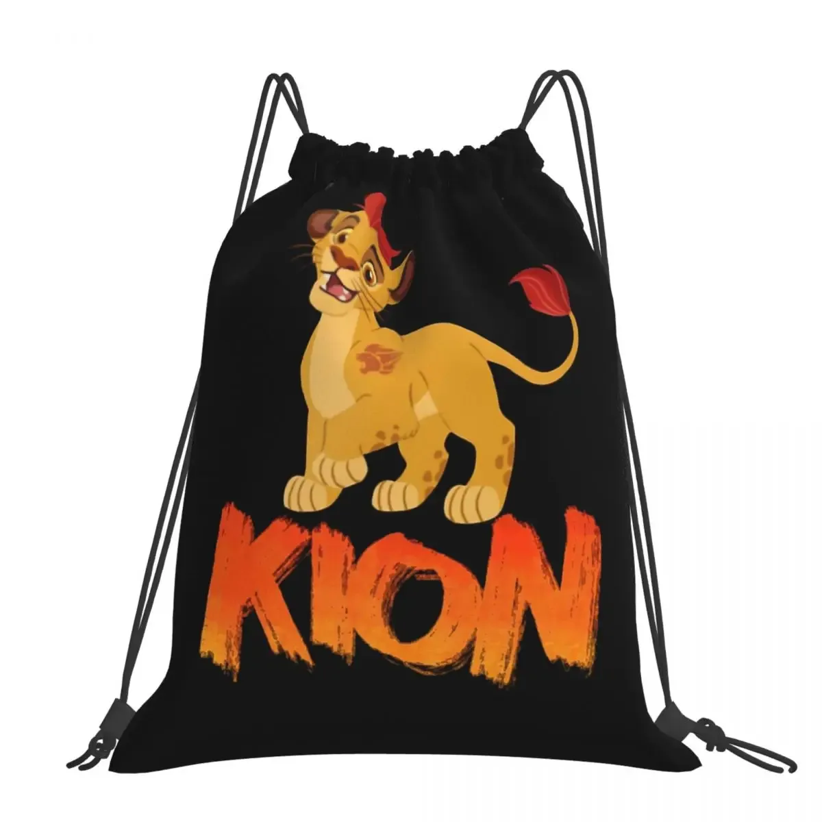 lion guard kion sacs à dos multifonctions avec cordon de serrage, sacs à chaussures, sacs à livres pour homme et femme, école