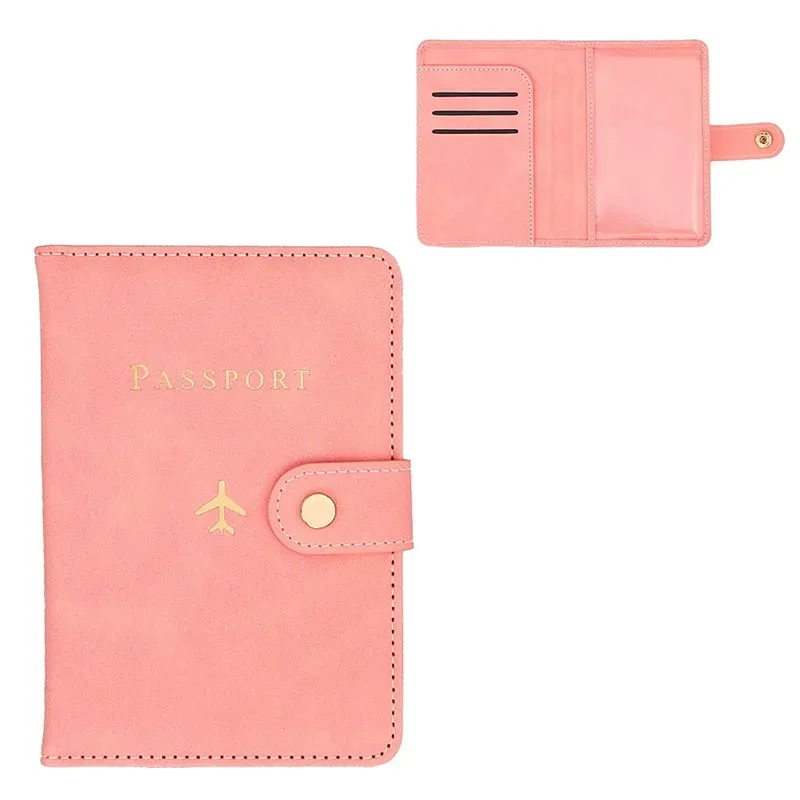 nouvelle couverture de passeport boucle homme femmes porte-passeport de voyage, porte-étui de passeport demoiselle d'honneur groomsman cadeau passeport portefeuille