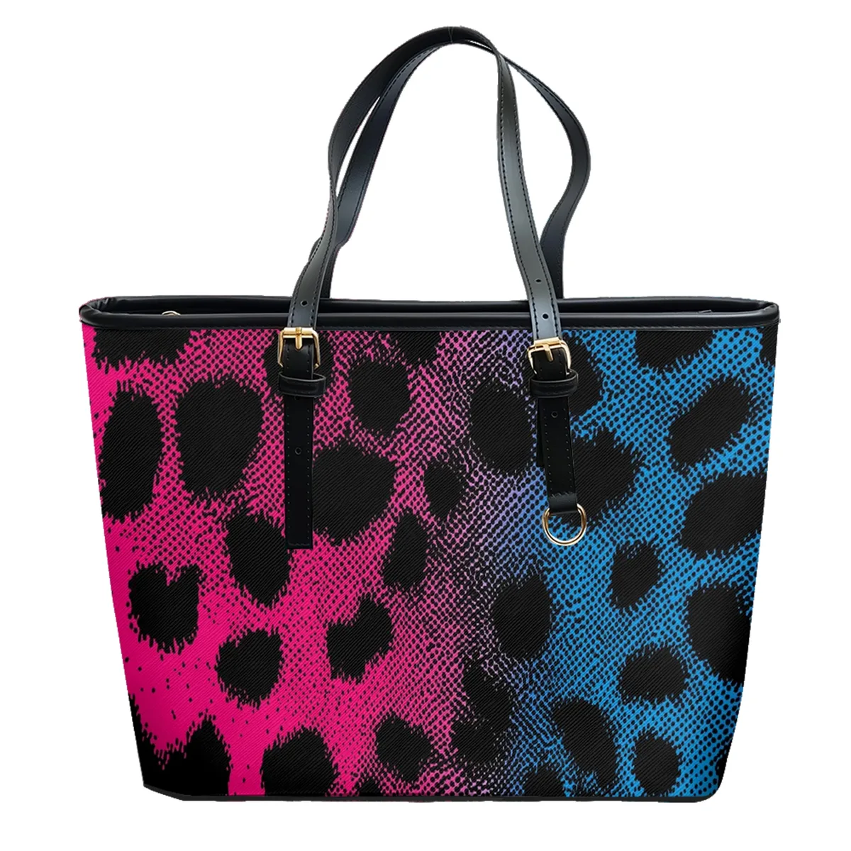 urban neon leopardia multicolore imprimé oxford pvc cuir sac à bandoulière fermeture éclair léger voyage fourre-tout travail quotidien week-end sac à main