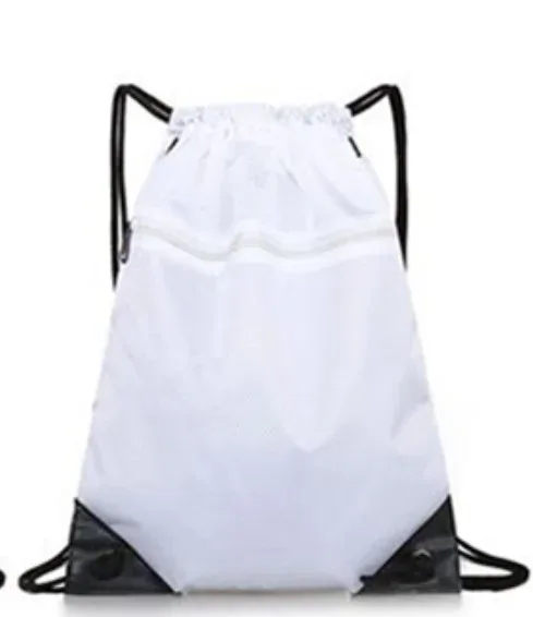 sac de sport à fermeture éclair double épaisseur, sac à dos de fitness avec poche à cordon, sac de randonnée, camping, natation, pour hommes et femmes.