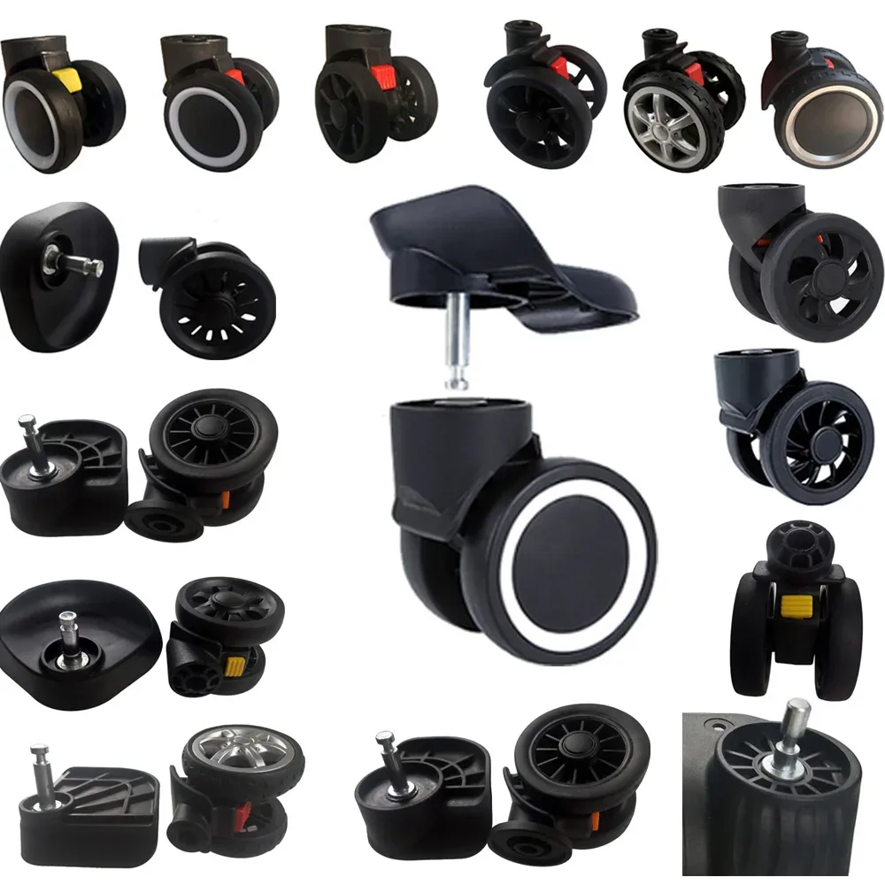 accessoires de remplacement de bagages pour valise, roues universelles amovibles démontables, pièces de réparation de poulie de roue détachables enfichables