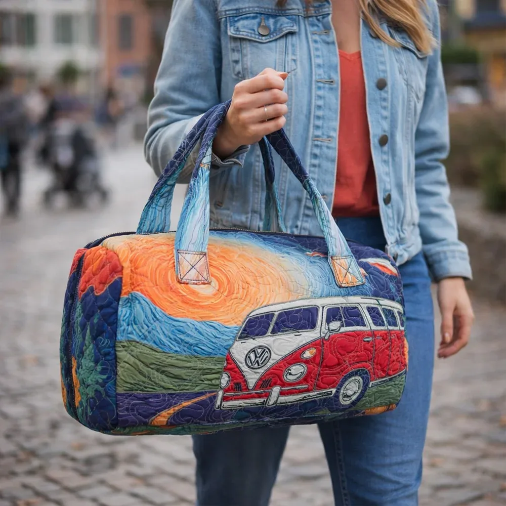 sac de voyage matelassé à sangle réglable, grande capacité, matelassage 3d, sac de voyage, sac fourre-tout, sac à main pour courtes distances