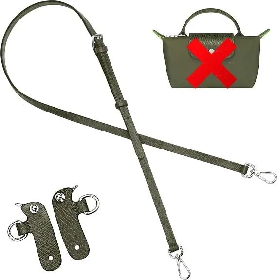 sangle de sac à bandoulière de remplacement en cuir pour mini sac longchamp, sangle d'épaule sans poinçonnage, accessoires de sac de modification