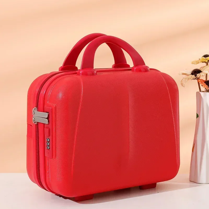 mini valise rigide étanche et résistante aux chocs de 14 pouces, avec mot de passe, pour ranger vos cosmétiques, bagage à main, nouveauté 2025