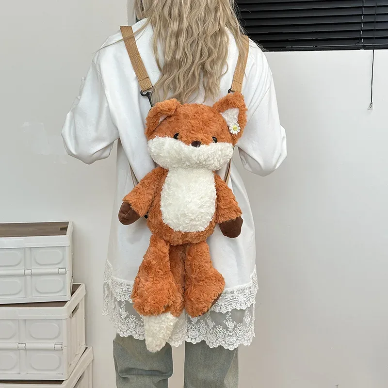 sacs à dos à motif de renard simple pour femmes, sac à beurre mignon, petite capacité décontractée, sacs fourre-tout shopper, nouveau