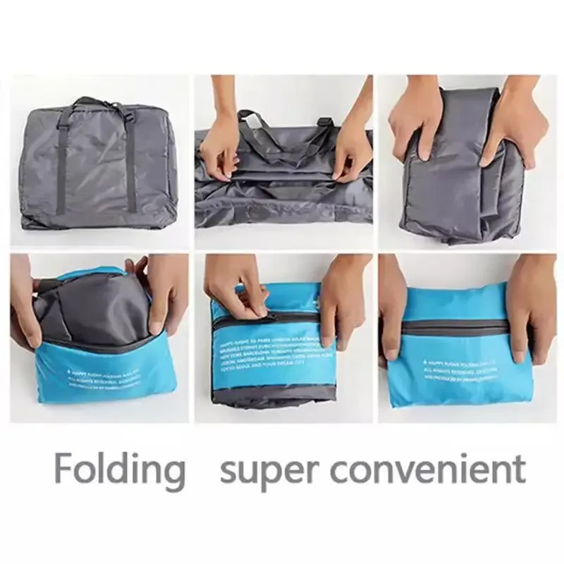 sac de voyage pliable étanche, costume unisexe, sac à main en nylon, organisateur décontracté, sacs de rangement d'avion, petit sac à bagages portable