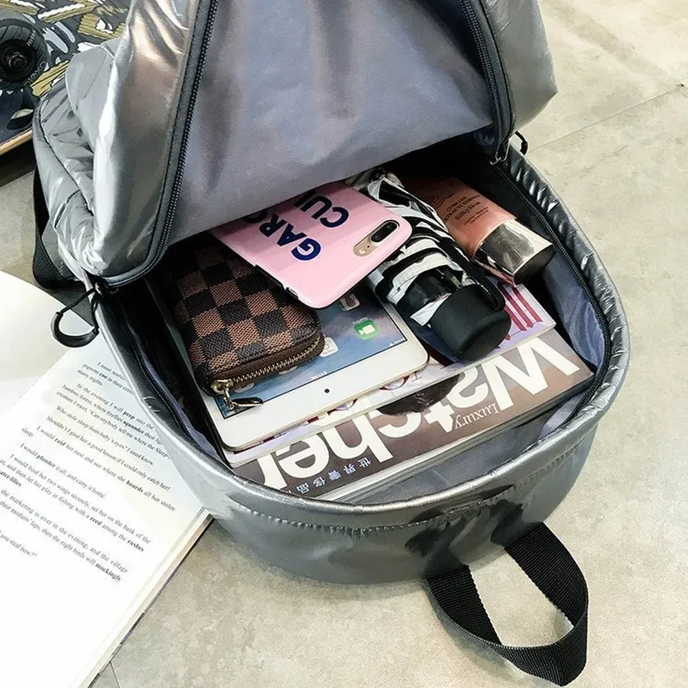 sacs à dos rembourrés en coton pour femmes, sacs d'école en duvet pour adolescents, sac de voyage design, grands sacs à main pour femmes, nouveau, 2021