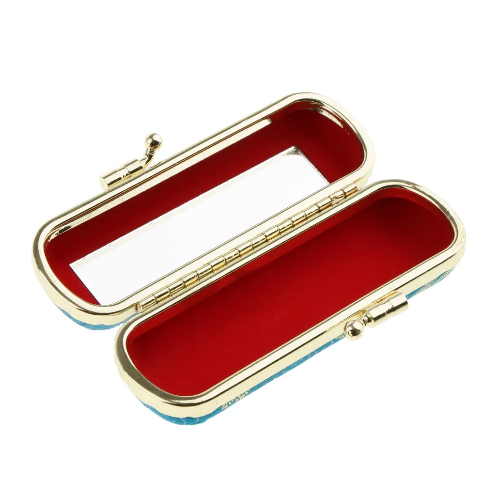 trousse de rangement cosmétique avec miroir, étui à rouge à lèvres, sac à main, porte-rouge à lèvres, couverture souple durable, trousse de rangement, meilleur cadeau