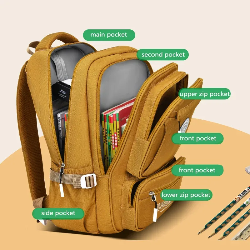 sac d'école pour élèves du secondaire, sac à dos pour adolescents, sac de voyage de grande capacité à deux épaules, sac à dos portable étanche
