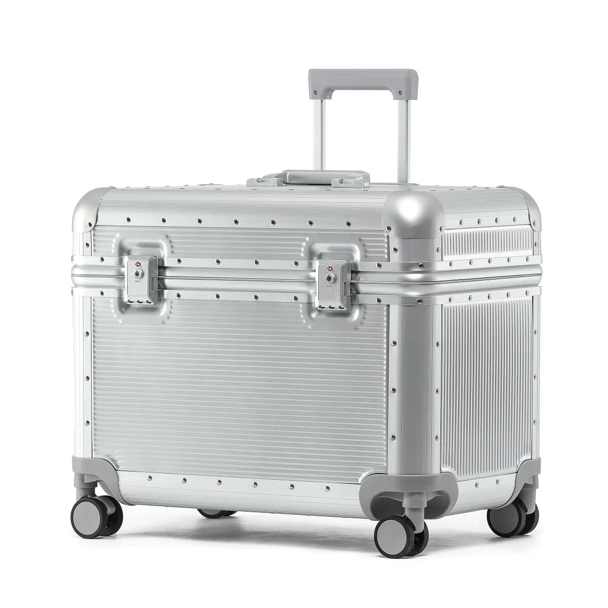 valise à roulettes bunnyfly 20 pouces avec cadre en aluminium, poignée rigide, serrure tsa, petite valise cabine pour appareil photo et photographie