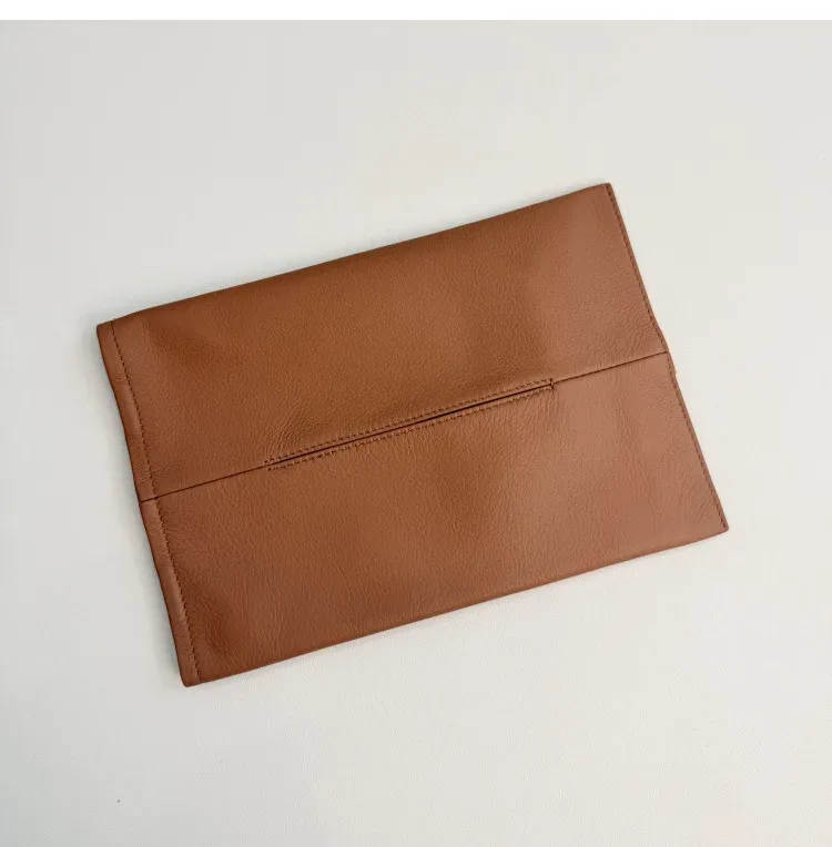 boîte à mouchoirs en cuir personnalisable avec lettres, en cuir de vachette pleine fleur, rangement coulissant pour mouchoirs, organisateur de voiture, fixation sur ceinture de sécurité