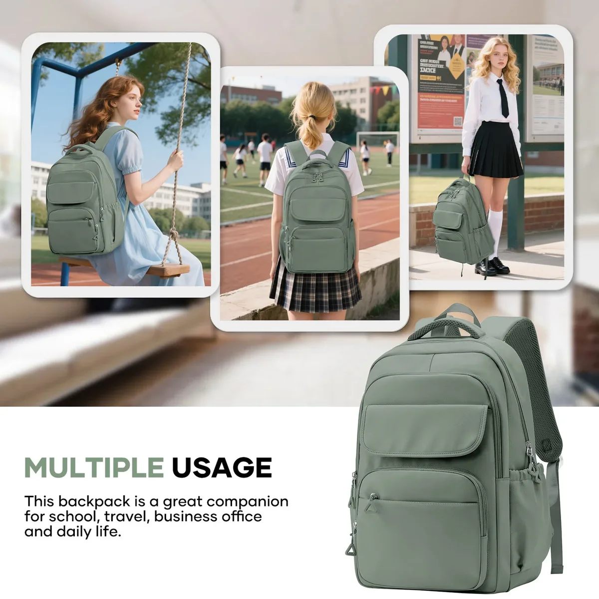 sacs à dos pour ordinateur portable 15,6 pouces, cartable d'école primaire pour filles et garçons du premier cycle du secondaire, grands sacs à livres pour adolescents