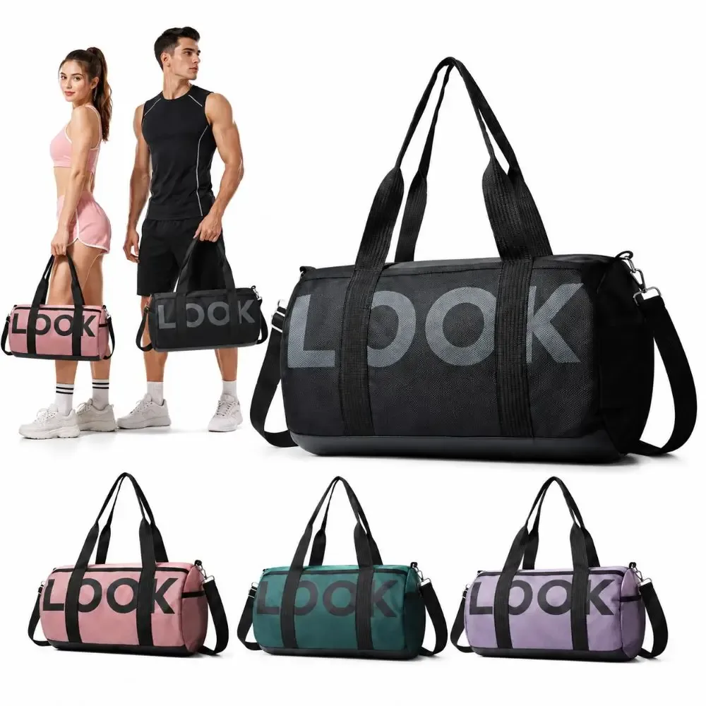 sac de voyage décontracté en nylon, grande capacité, motif look, sac à main de sport, robuste, imperméable, sac à bandoulière pour homme et femme