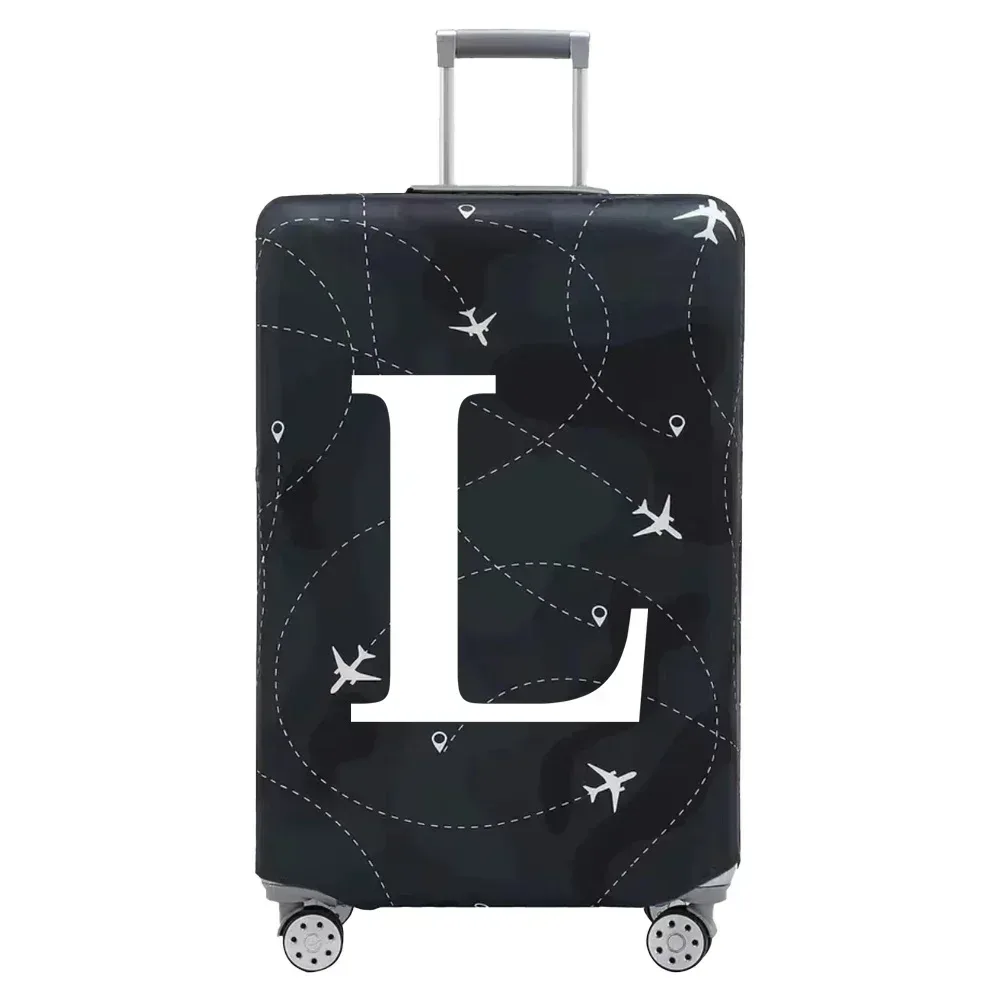 juste de protection en tissu pour bagages, housse anti-poussière anti-rayures, valise trempée pour sac de 18 à 32 pouces, lettre blanche, accessoires de voyage