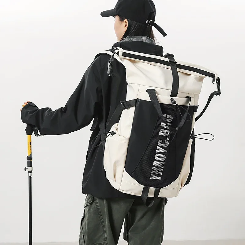 Sac à dos de grande capacité pour l'extérieur, léger et multifonctionnel, sac à dos de voyage et de trajet pour les couples