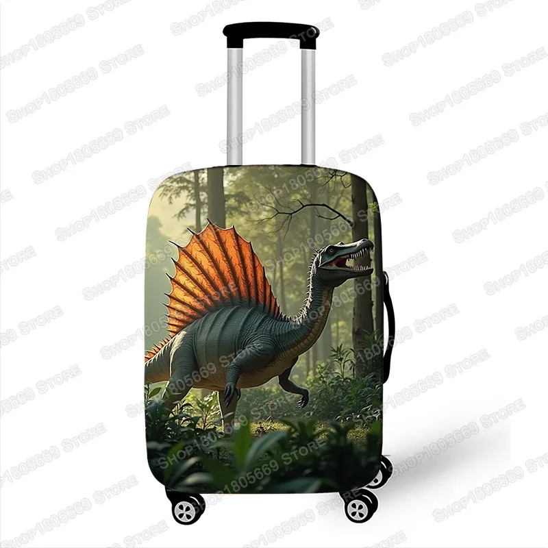 housse de bagage dinosaure jurassique imprimée en 3d, t-rex, velociraptor, spinosaurus, accessoires de voyage, housses de protection anti-poussière pour valise